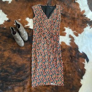 Nanette Lepore Bright Floral Faux Wrap Dress